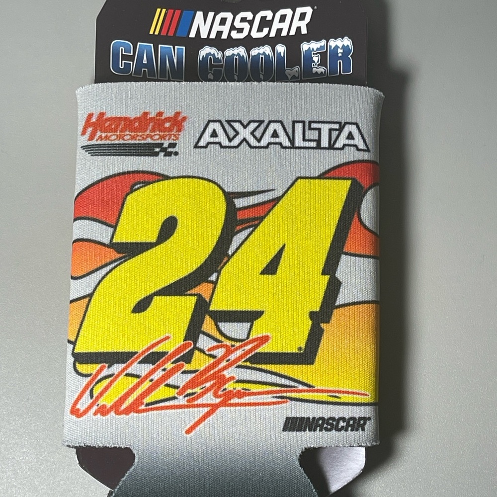 William Byron Wincraft Axalta Racing Can Cooler with Yellow and Red